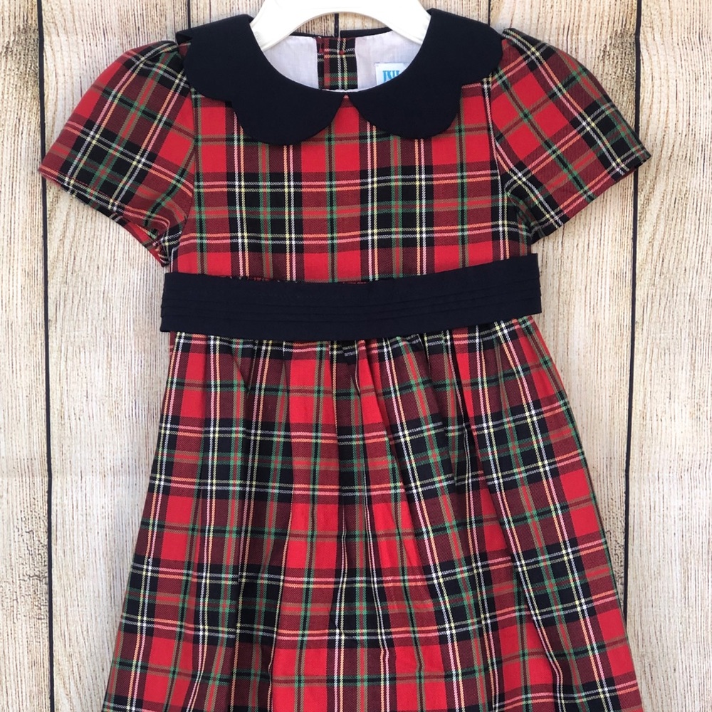 NWOT Luli & Me Girls Holiday Dress in Plaid